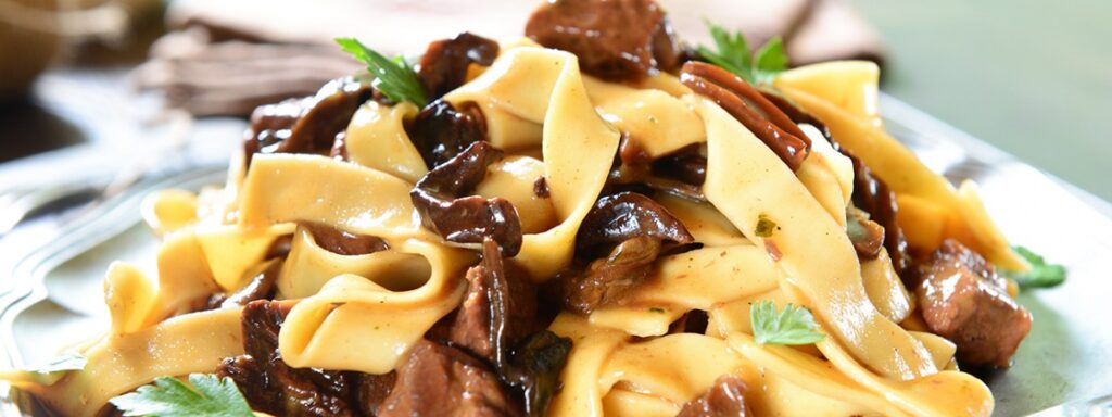 Creamy Mushroom Spaghetti