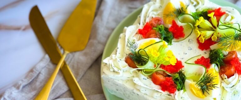 Slana torta na tanjiru