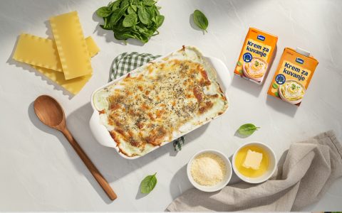 Lazanja sa spanaćem.